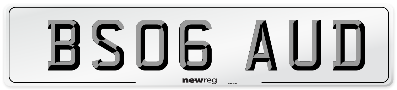 BS06 AUD Number Plate from New Reg